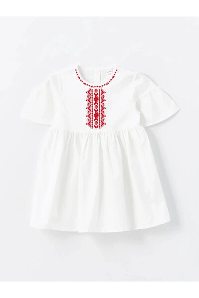 Платье для малышей LC WAIKIKI с короткими рукавами и цветочным узором