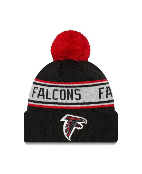 Men's Black Atlanta Falcons Repeat Cuffed Knit Hat with Pom
