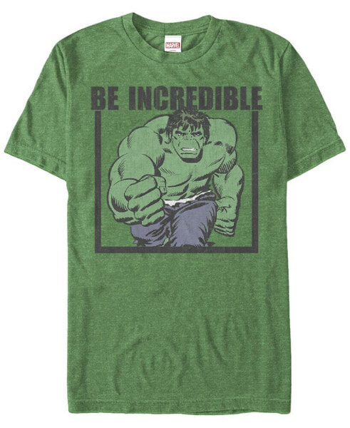 Marvel Men's Comic Collection Classic The Hulk Be Incredible Short Sleeve T-Shirt