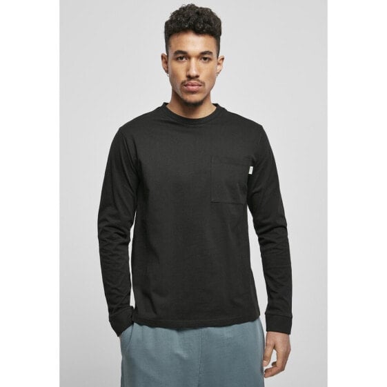 URBAN CLASSICS Long Sleeve T-Shirt Organic Basic Pocket