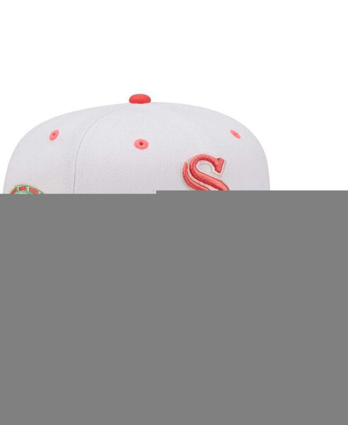 Men's White and Green Chicago White Sox Inaugural Season at Comiskey Park Watermelon Lolli 59FIFTY Fitted Hat