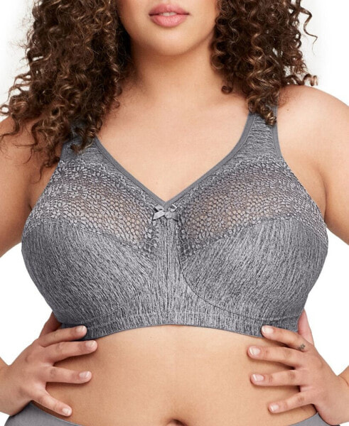 Women's Full Figure Plus Size Magic Lift Moisture Control Wirefree Bra