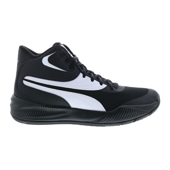 Puma Triple Mid 37645109 Mens Black Synthetic Athletic Basketball Shoes 10