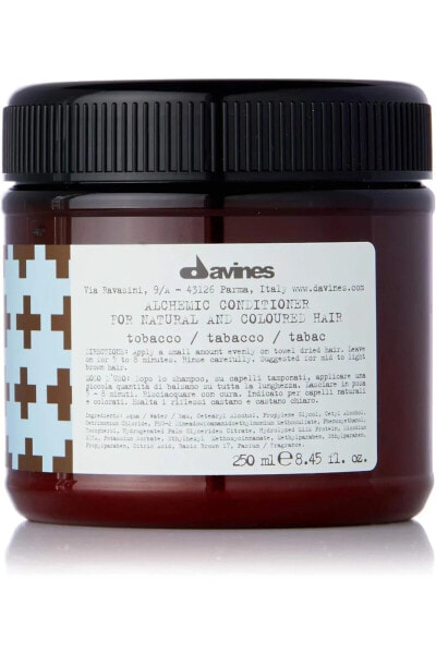 Бальзам для волос Davines Alchemic Tobacco Kahverengi Saçlar için Renk Koruyucu Nemlendirici Krem (250мл)