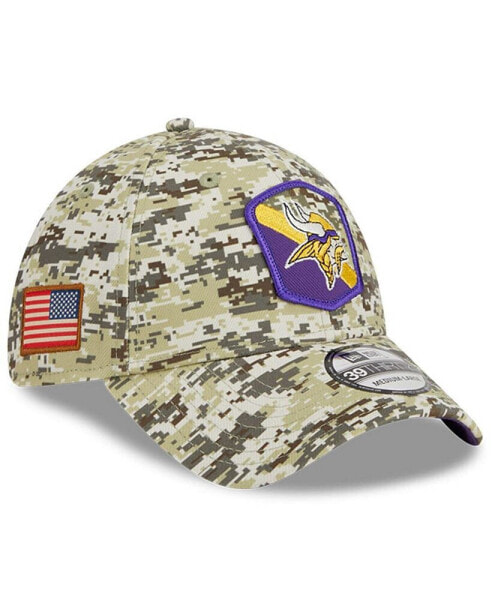 Men's Camo Minnesota Vikings 2023 Salute To Service 39THIRTY Flex Hat