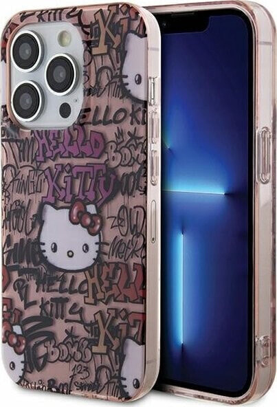 Sourcing Hello Kitty HKHCP13XHDGPTP iPhone 13 Pro Max 6.7" pink/pink hardcase IML Tags Graffiti