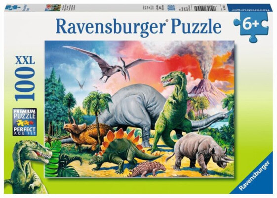Развивающий пазл Ravensburger Unter Dinosauriern 100T