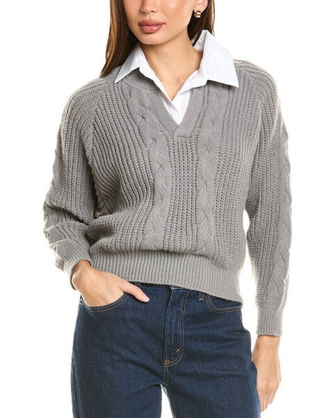 Seraphina Layered Sweater Women's Grey Os