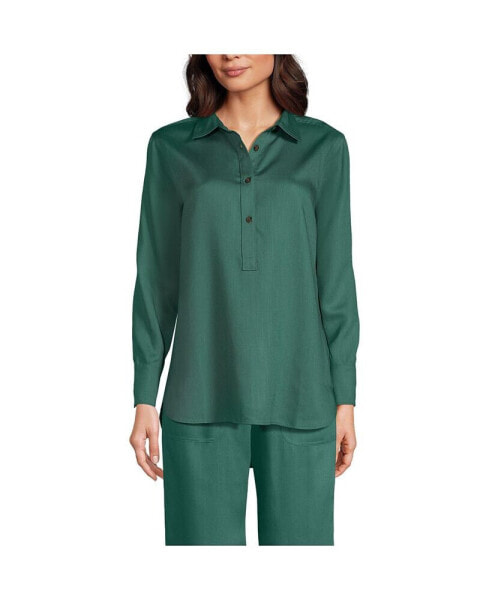 Women's Twill TENCEL Fiber Popover Shirt