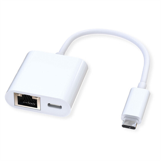 ROLINE USB 3.2 Gigabit Eth. Konverter+ 1x PD Port 100W - Digital