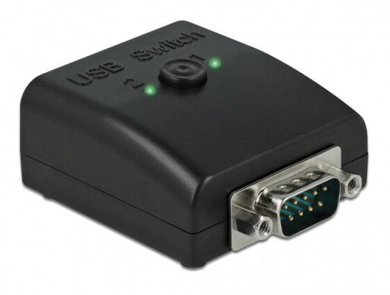 Delock 87756 - USB 2.0 Type-B - DB9 - Black