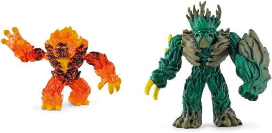 Schleich 70145 Lava Demon, for Children from 7-12 Years, Eldrador Creatures - Toy Figure & 70151 Jungle Lover, for Children from 7-12 Years, Eldrador Creatures - Toy Figure