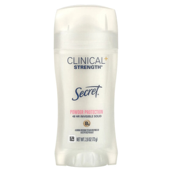 Clinical+ Strength Antiperspirant/Deodorant, Invisible Solid, Powder Protection, 2.6 oz (73 g)