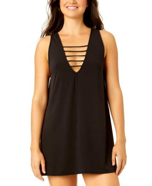 Juniors' Strappy-Trim Tank Dress Cover-Up, Created for Macy's