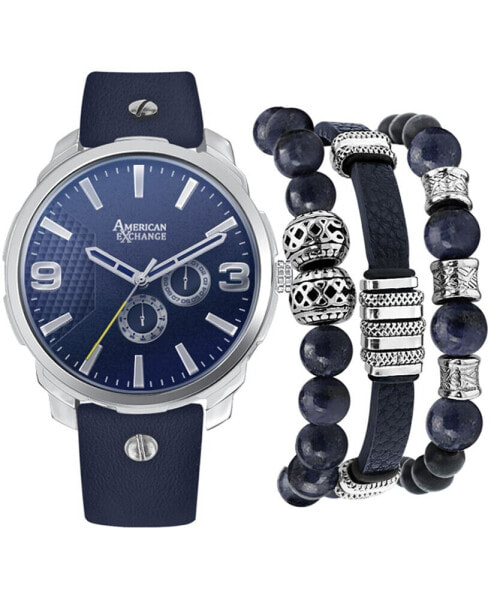 Наручные часы ARMANI EXCHANGE Men's Spencer Three Hand Date Silver-Tone Stainless Steel Watch 44mm