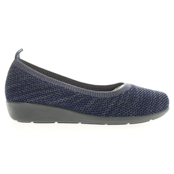 Propet Yen Wedge Ballet Flat Womens Blue Flats Casual WCX074MNVY