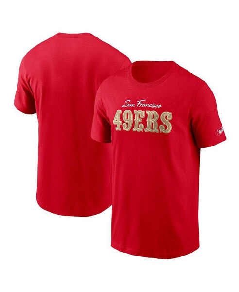 Men's Scarlet San Francisco 49ers Essential Cotton T-shirt
