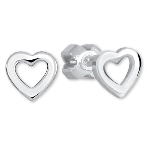 Серебряные серьги в форме сердца 431001 01283 04