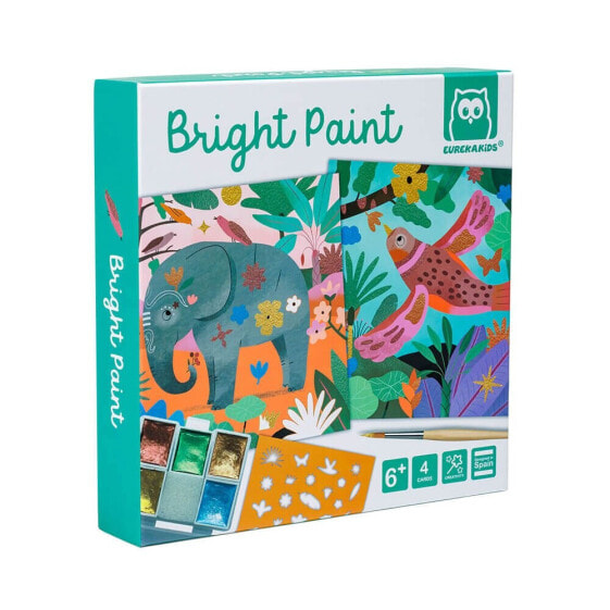 EUREKAKIDS Sheets to paint and decorate with pearlescent paint - bright paint