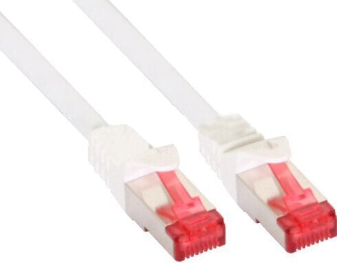InLine Patch Cable S/FTP PiMF Cat.6 250MHz PVC copper white 50m