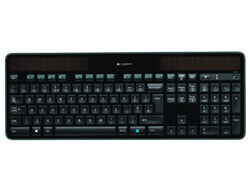 Logitech K750 - Standard - Wireless - RF Wireless - QWERTZ - Black