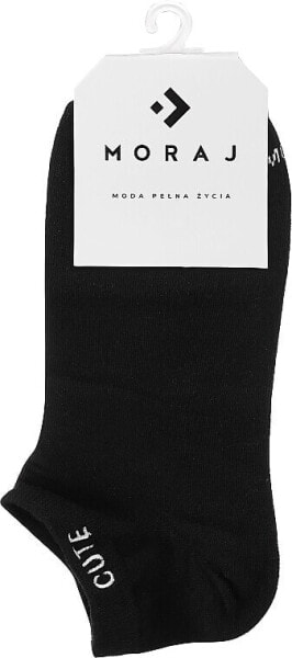 Kurze Damensocken mit Stickerei CSD240-075 schwarz