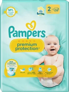 Windeln Premium Protection Gr.2 Mini, New Baby (4-8kg), Single Pack, 34 St