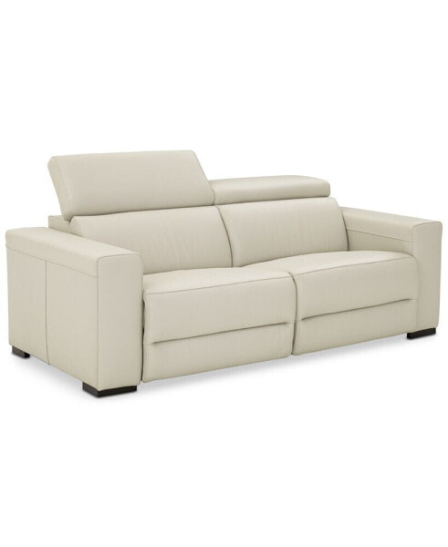 Nevio 82" 2pc Leather Sofa with 2 Power Recliners, Created for Macy's