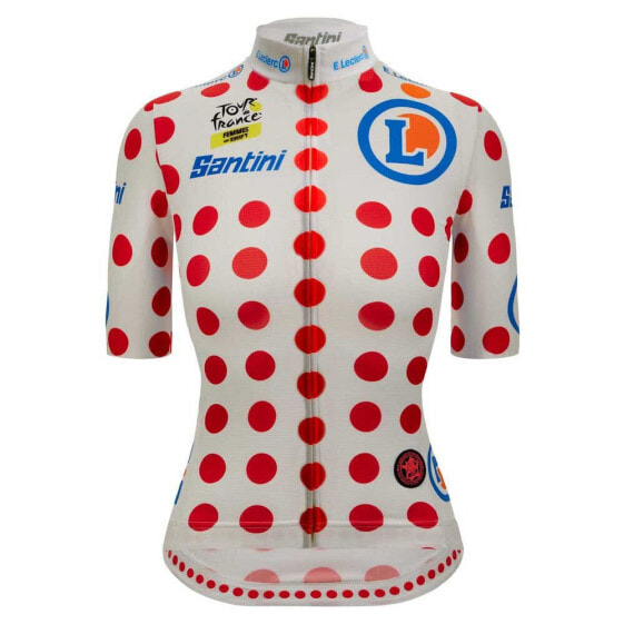 SANTINI GPM Leader Tour de France Femme Avec Zwift Official 2024 Short Sleeve Jersey