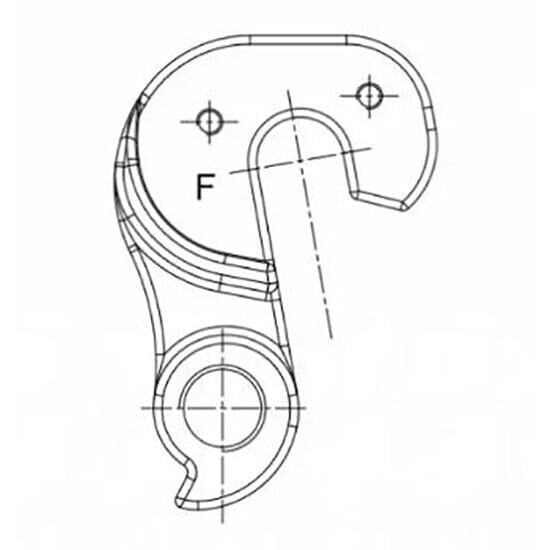 Запчасть велосипеда Merida MERIDA DH-013f Derailleur Hanger