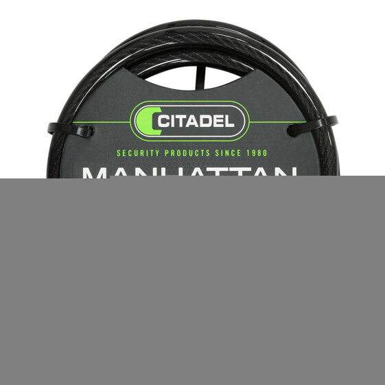 Cable with padlock Citadel Manhattan cc 150/8/c Combination Black 150 cm