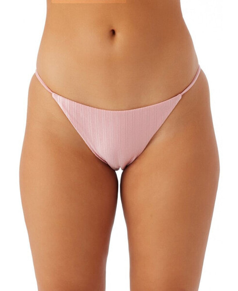 Juniors' Mizi Metallic Rib Redondo Bikini Bottoms