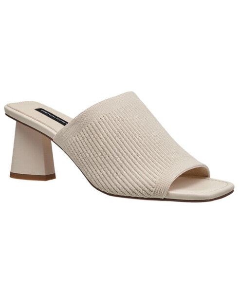 Women's Knit Styles Slip On Block Heel Sandal