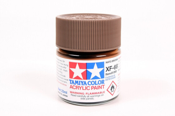 TAMIYA XF-68 - Brown - Bottle - Brown - Gloss - Wood,plastic - 23 ml