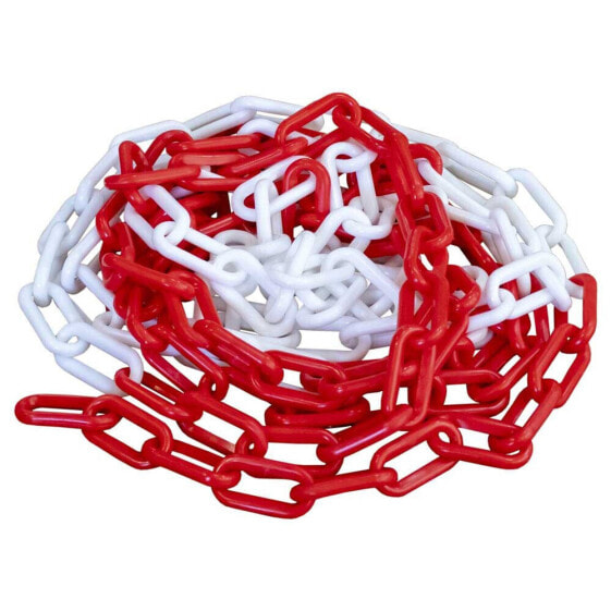 JBM 5 m plastic chain red and white