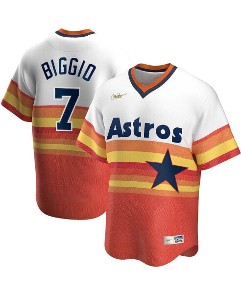 Men's Craig Biggio White Houston Astros Home Cooperstown Collection Player Jersey