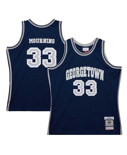 Men's Alonzo Mourning Navy Georgetown Hoyas 1991/92 Swingman Player Jersey