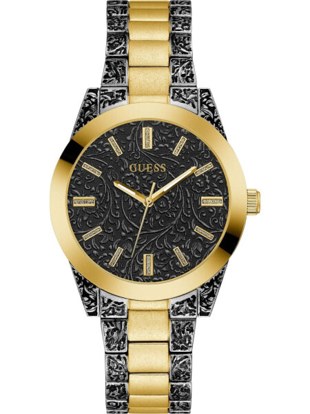 Наручные часы Guess Damen с позолоченным браслетом и циферблатом GW0303L1