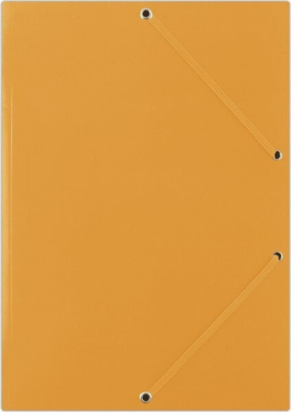 Donau Teczka z gumką DONAU, karton, A4, 400gsm, 3-skrz., pomarańczowa