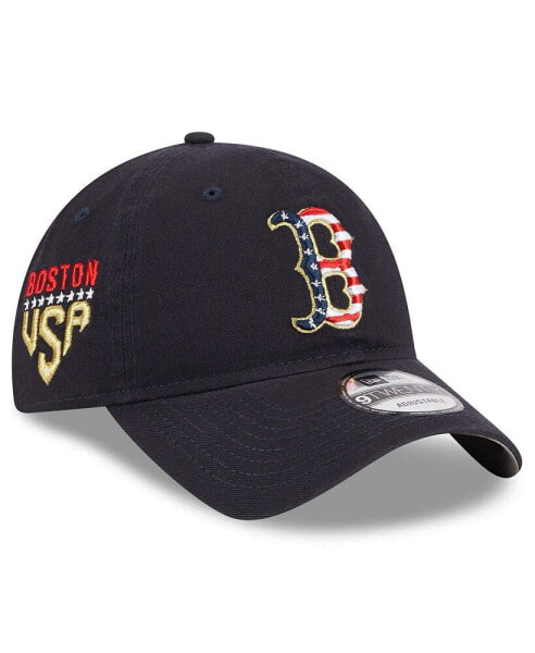 Women's Navy Boston Red Sox 2023 Fourth of July 9TWENTY Adjustable Hat