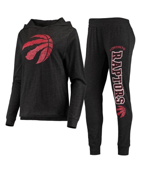 Пижама женская Concepts Sport Toronto Raptors черная с брюками