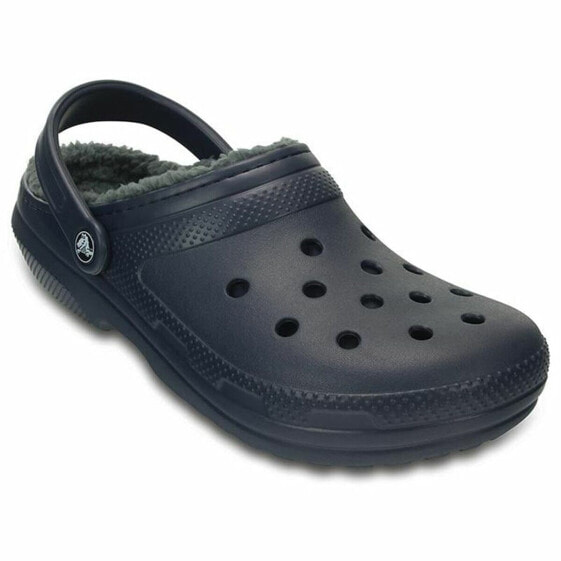 Деревянные сабо Crocs Classic Lined Clog U Темно-синий