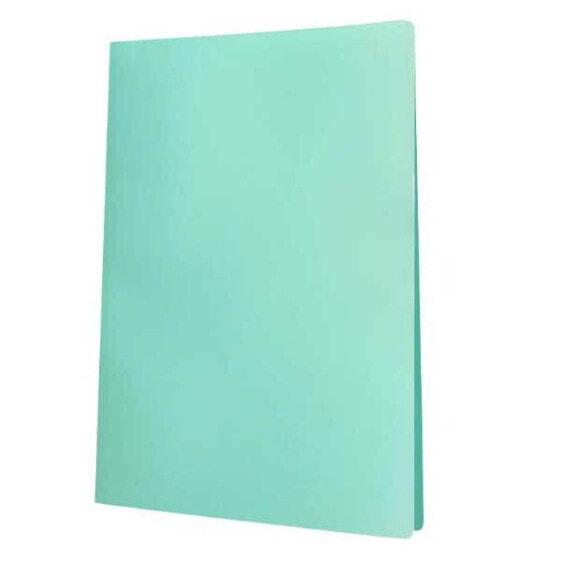 Папка-витрина Liderpapel 20 шт. DIN A4, из полипропилена, непрозрачного зеленого цвета.