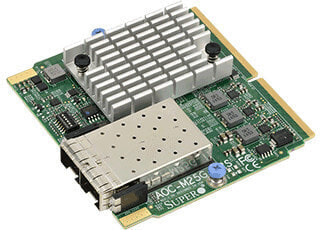 Supermicro AOC-M25G-i2S - iSCSI - Green - 0 - 55 °C - -40 - 70 °C - 92 mm - 87.1 mm