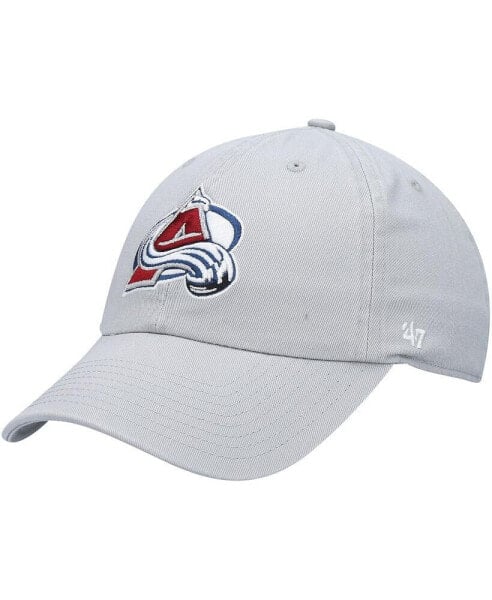 Men's '47 Gray Colorado Avalanche Clean Up Adjustable Hat