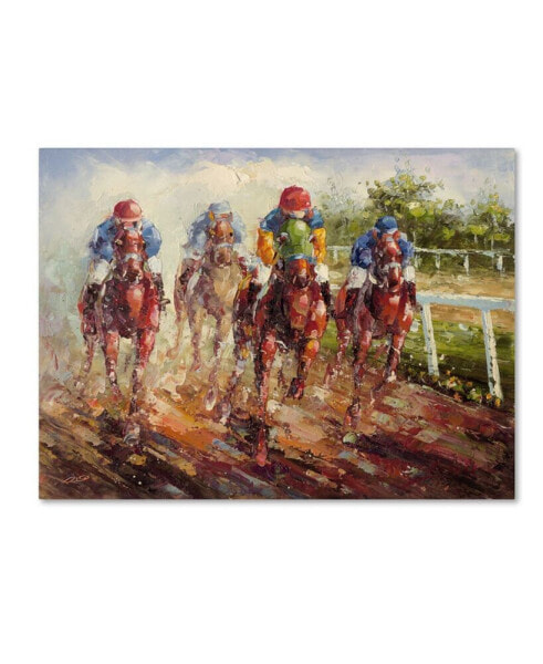 Rio 'Kentucky Derby' Canvas Art - 24" x 18"