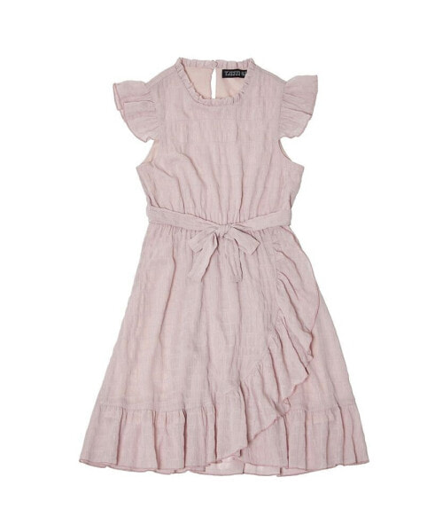 Платье для малышей Trixxi с оборками Flutter Sleeve Wrap Dress