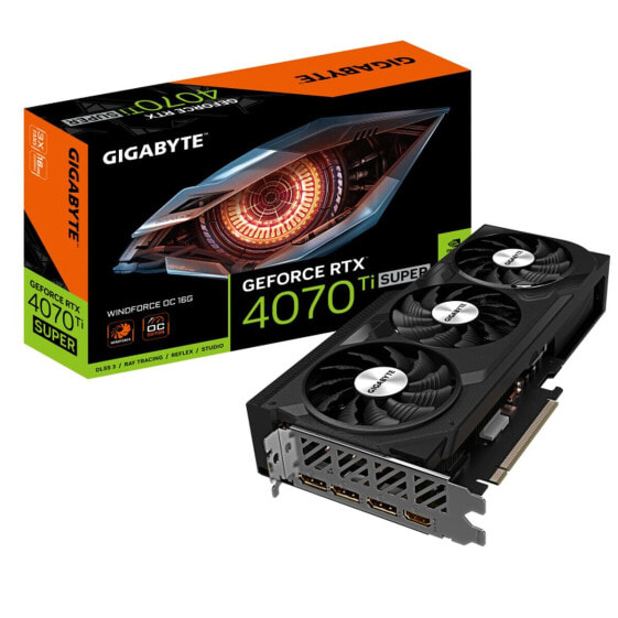 Графическая карта Gigabyte GV-N407TSWF3OC-16GD G10 GDDR6X GEFORCE RTX 4070 TI SUPER 16 GB