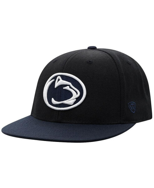 Men's Black, Navy Penn State Nittany Lions Team Color Two-Tone Fitted Hat