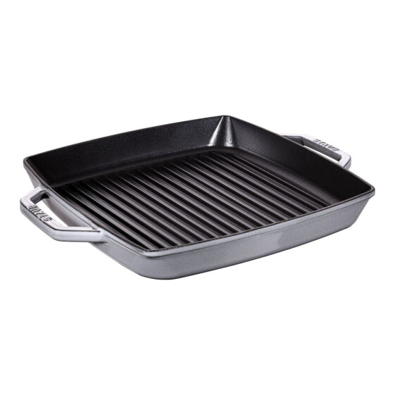 Zwilling STAUB, Square, Grill pan, Grey, Enamel, 240 °C, Cast iron